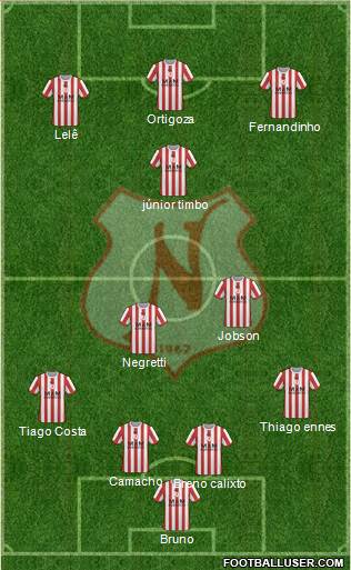 Náutico EC football formation