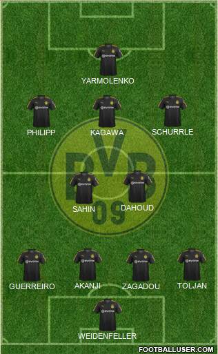 Borussia Dortmund Formation 2018