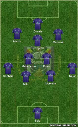 RSC Anderlecht Formation 2018