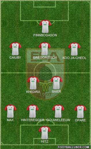 FC Augsburg Formation 2018