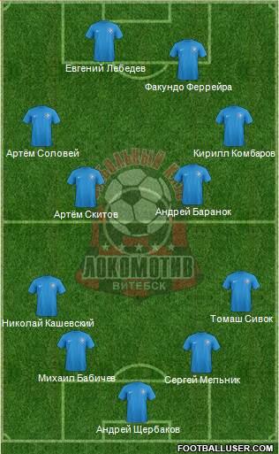 FC Vitebsk football formation