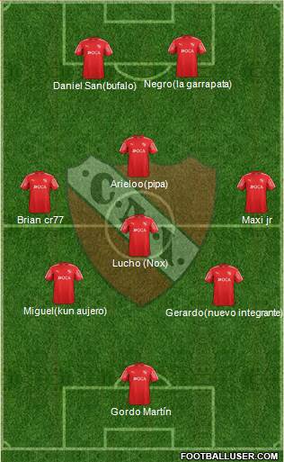 Independiente Formation 2018