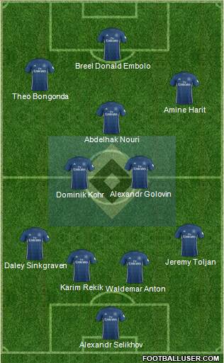 Hamburger SV football formation