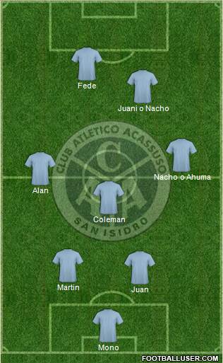 Acassuso football formation