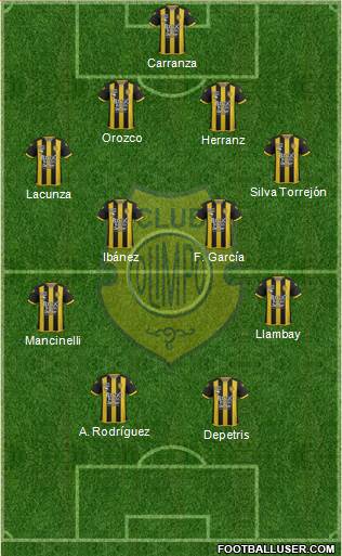 Olimpo de Bahía Blanca football formation