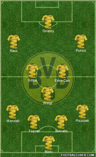 Borussia Dortmund Formation 2018