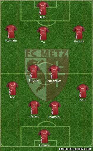 Football Club de Metz football formation