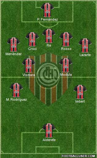 Chacarita Juniors football formation