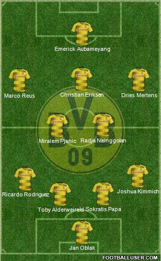 Borussia Dortmund Formation 2018