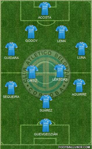 Belgrano de Córdoba football formation