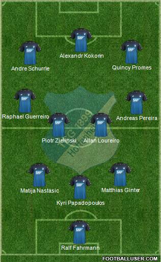 TSG 1899 Hoffenheim Formation 2018