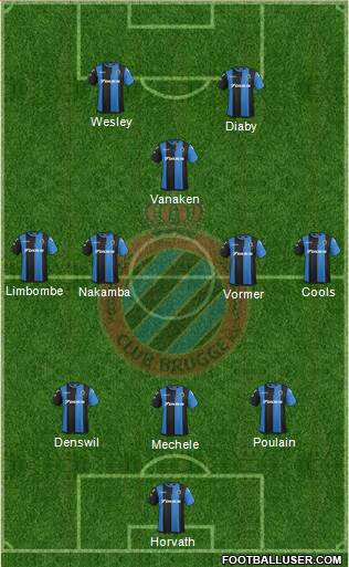 Club Brugge KV Formation 2018