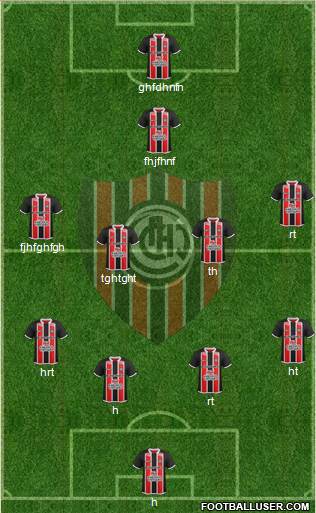 Chacarita Juniors football formation