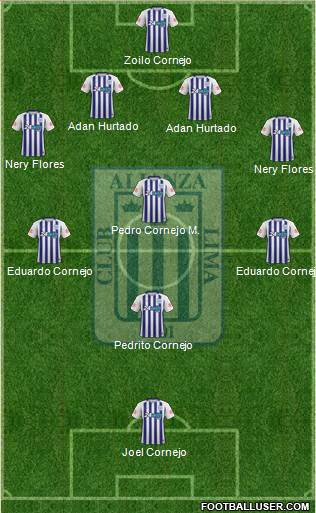 C Alianza Lima Formation 2018