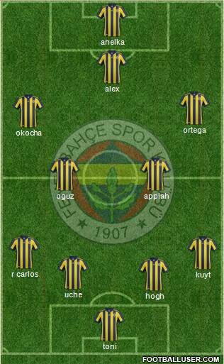 Fenerbahçe SK Formation 2018