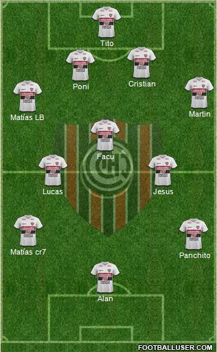 Chacarita Juniors football formation