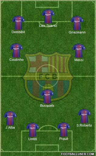 F.C. Barcelona Formation 2018