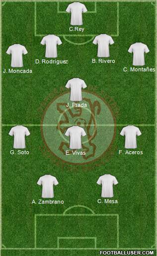 CDF Deportivo Rionegro Formation 2018