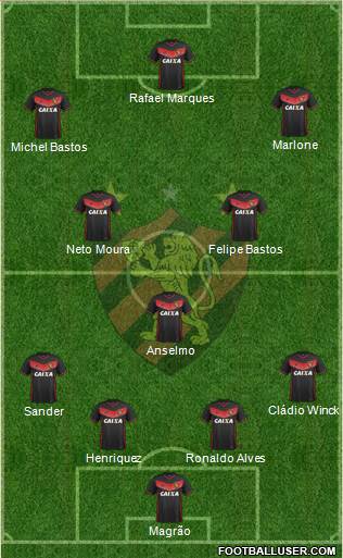 Sport C Recife football formation