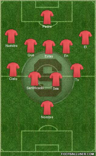 CD Saprissa football formation