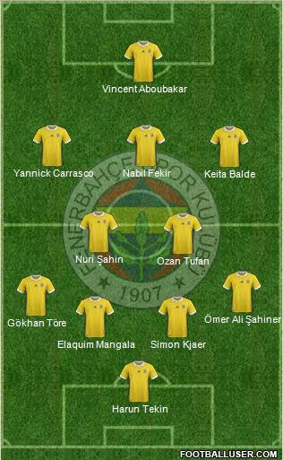 Fenerbahçe SK Formation 2018
