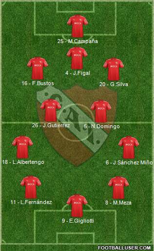 Independiente Formation 2018