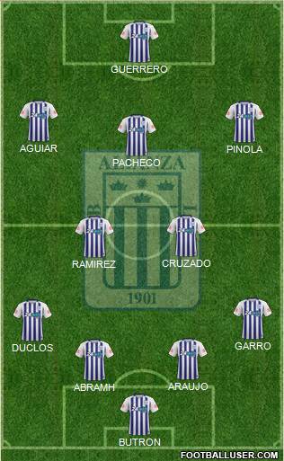 C Alianza Lima Formation 2018