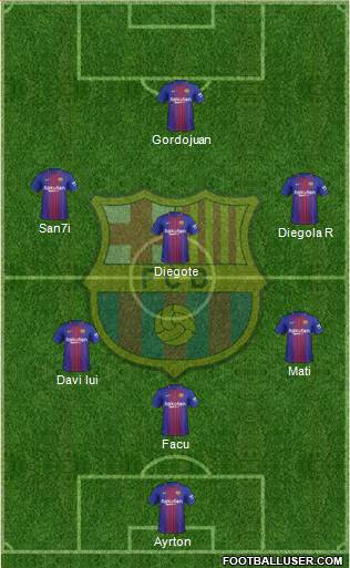 F.C. Barcelona Formation 2018