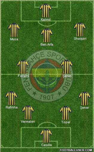 Fenerbahçe SK Formation 2018