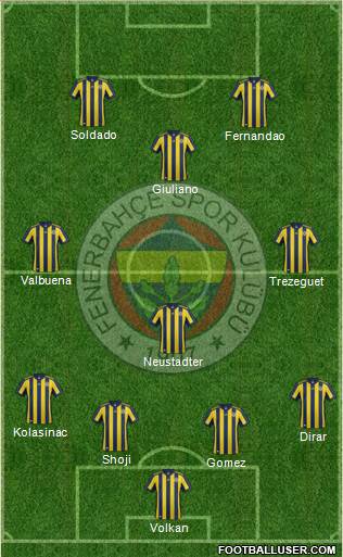 Fenerbahçe SK Formation 2018