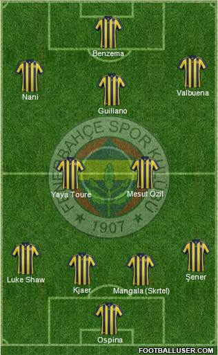 Fenerbahçe SK Formation 2018