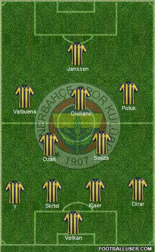 Fenerbahçe SK Formation 2018