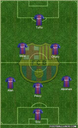 F.C. Barcelona Formation 2018
