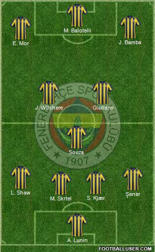 Fenerbahçe SK Formation 2018
