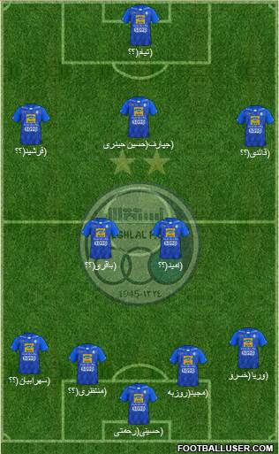 Esteghlal Tehran Formation 2018
