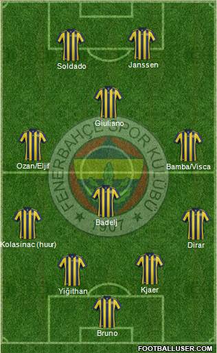 Fenerbahçe SK Formation 2018