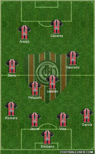 Chacarita Juniors football formation