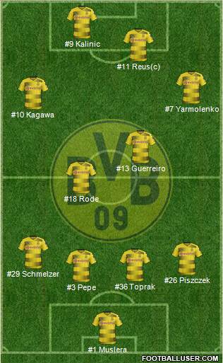 Borussia Dortmund Formation 2018