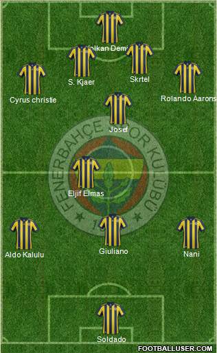 Fenerbahçe SK Formation 2018