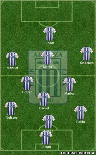 C Alianza Lima Formation 2018