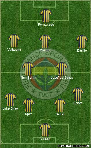 Fenerbahçe SK Formation 2018