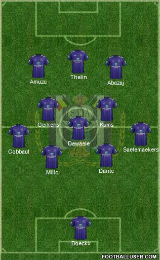 RSC Anderlecht Formation 2018