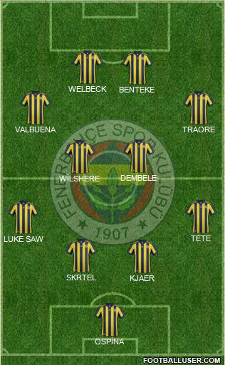 Fenerbahçe SK Formation 2018