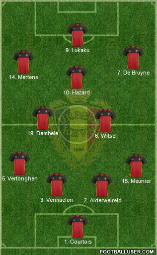 Belgium Formation 2018