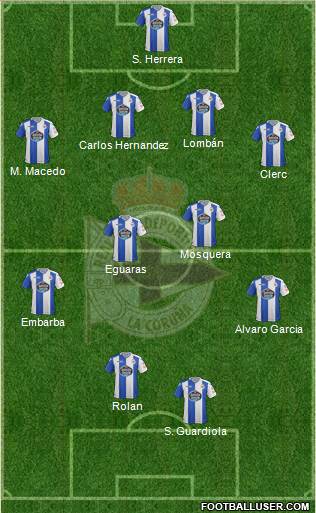 R.C. Deportivo de La Coruña S.A.D. Formation 2018