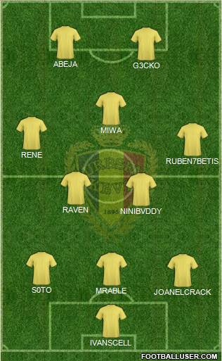 Belgium Formation 2018