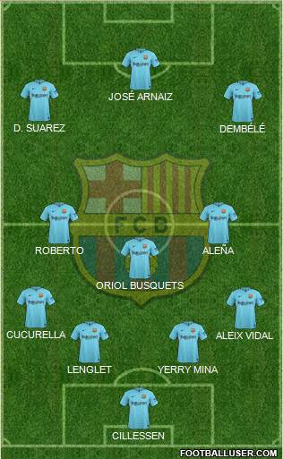 F.C. Barcelona Formation 2018