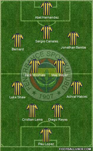 Fenerbahçe SK Formation 2018