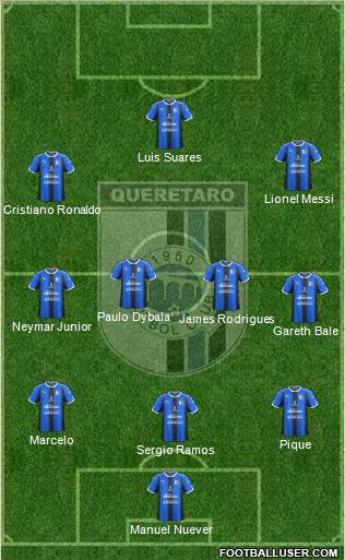 Club de Fútbol Gallos Blancos Formation 2018