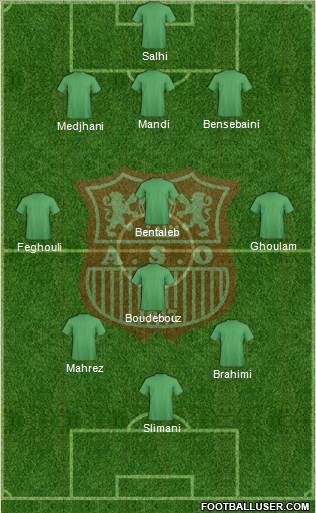 Amel Saad Olympic Chlef football formation